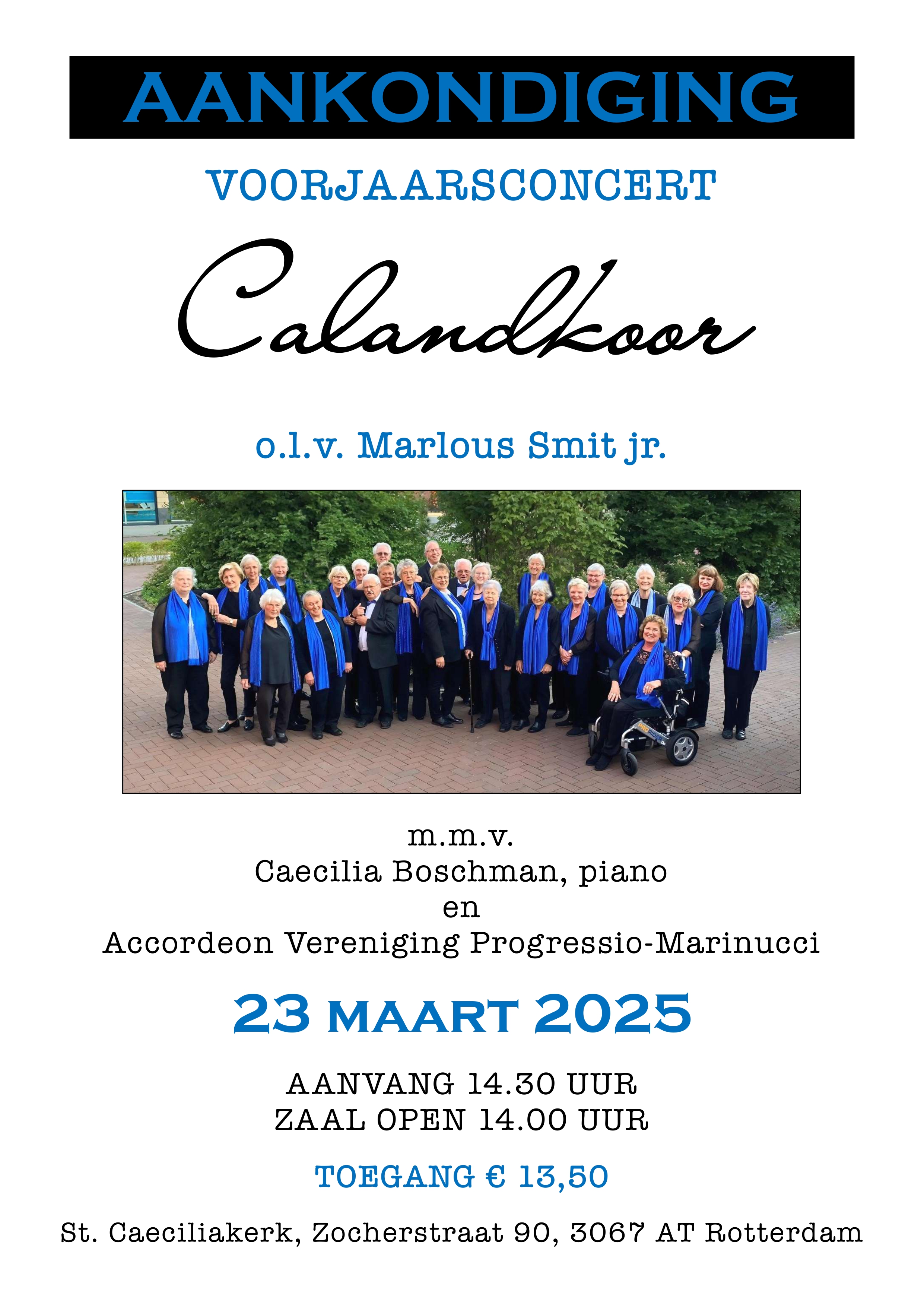 Poster voorjaarsconcert 2025